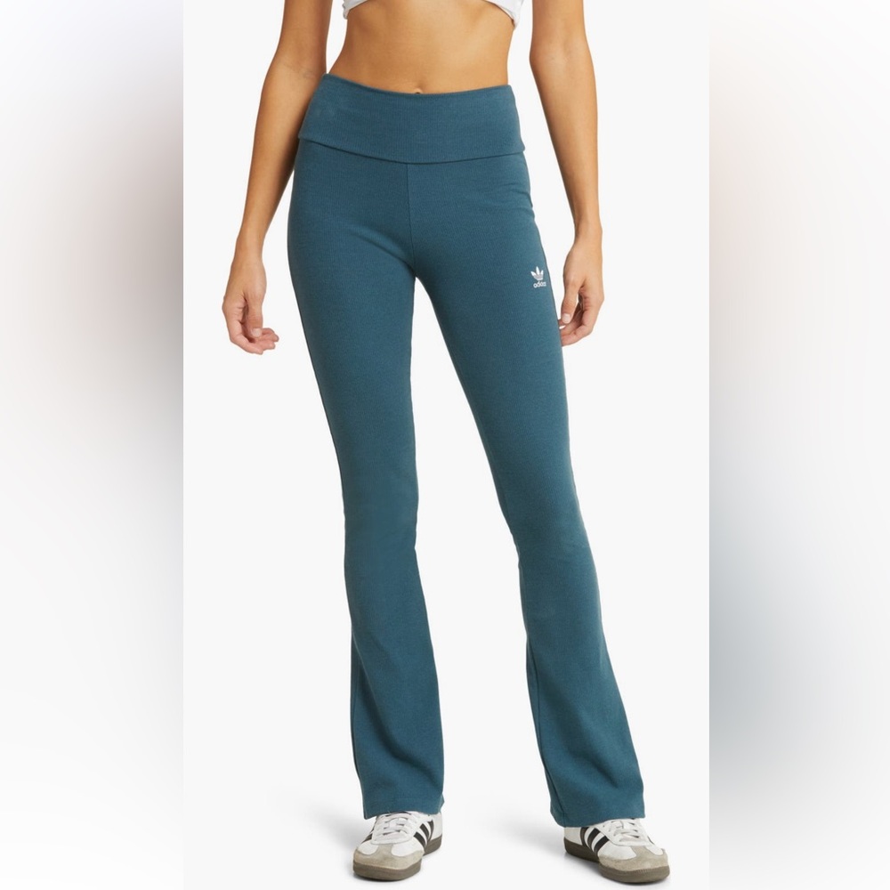 Adidas Ribbed Flared Leggings